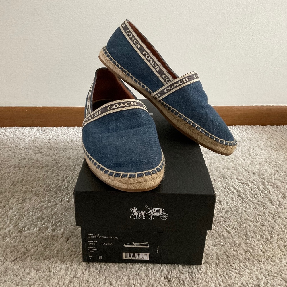 COACH Denim Flats